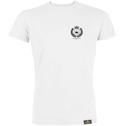 T-Shirt Powered By Coffee Minimal White