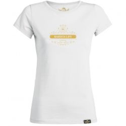 Ladies T-shirt Coffee First White